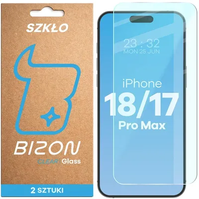 Produktbild von Gehärtetes Glas für iPhone 18 Pro Max / 17 Pro Max, Bizon Glass Clear Duo, 2 Stück