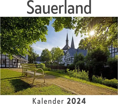 Produktbild von Sauerland (Wandkalender 2024, Kalender DIN A4 quer, Monatskalender im Querformat mit Kalendarium, Das perfekte Geschenk)