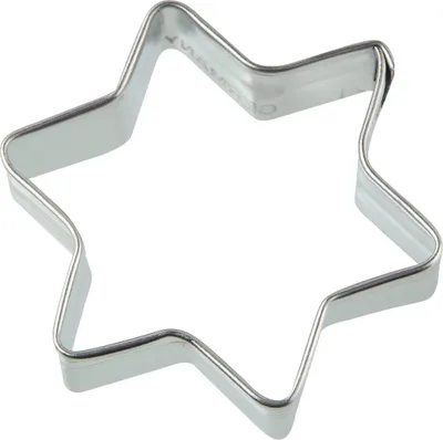 Produktbild von Zenker Ausstecher Stern Patisserie, Weihnachtsausstecher für Plätzchen, Ausstechform für Kekse und Fondant, hochwertiger Keksausstecher, Küchenhelfer aus Edelstahl (Farbe: Silber)