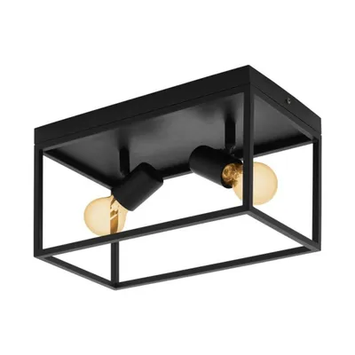 Produktbild von EGLO Silentina, 2 Glühbirne(n), E27, IP20, Schwarz