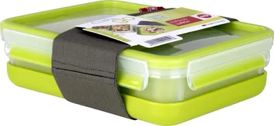 Produktbild von EMSA Clip & Go Lunchbox 1,2 L 518098, 1,2 l, Transparent, Polypropylen (PP), Thermoplastisches Elastomer (TPE), Deutschland, 163 mm, 225 mm