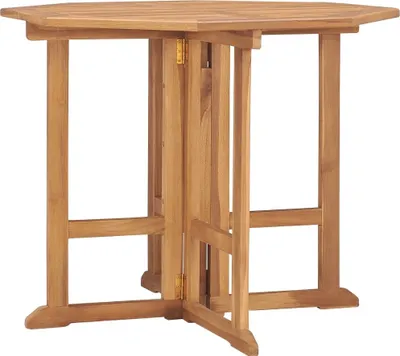 Produktbild von Klappbarer Garten-Esstisch 90x90x75 cm Massivholz Teak