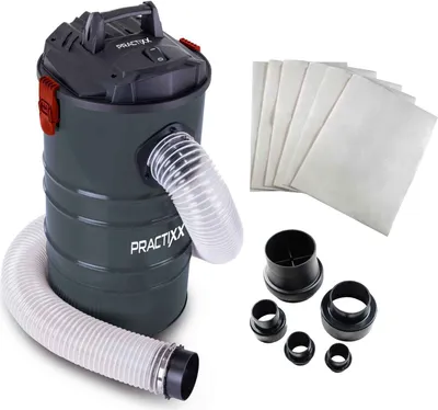 Produktbild von Practixx Absauganlage PX-AS-100 Werkstattsauger | 1200W | 215 m³/h | 65L | 2m Schlauch Ø100mm | inkl. Filterpatrone, 4 TLG Adapterset & 6 Papierfilter