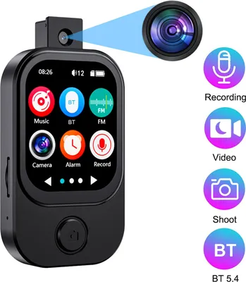 Obrázok produktu pre MP3 hudobný prehrávač s fotoaparátom 2,01-palcový dotykový displej Kovový rám Prenosný multifunkčný