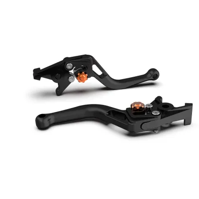 Produktbild von LSL Bremshebel BOW R18R, kurz,schwarz perlgestrahlt/orange