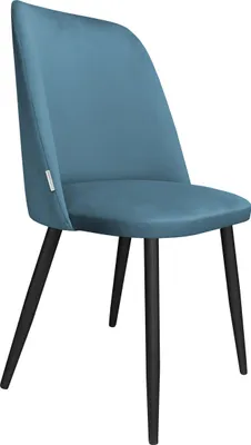 Produktbild von Samtiges Sessel GOYA MG33 mit schwarzen Beinen. Moderner Sessel für Wohnzimmer, Esszimmer und Küche