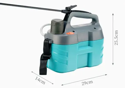 Obrázok produktu pre 5-litrový elektrický postrekovač, záhradný postrekovač, ručný postrekovač s nabíjateľnou batériou 2200 mAh, rozprašovač na rastliny, USB, automatická konev