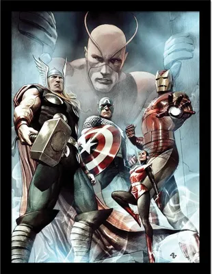 Produktbild von Marvel Avengers - Gerahmtes Poster "Hail Hydra Vol 1" PM9139 (40 cm x 30 cm) (Bunt)