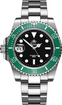 Productafbeelding van Automatisch Herenhorloge - Duikhorloge Mechanisch - Onderwater Exploratie - Saffierkristalglas - 200m Waterdicht - Zilver