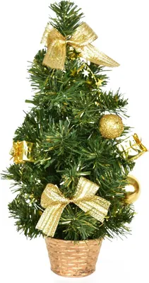 Immagine prodotto di Albero decorato con decorazioni dorate 30 cm