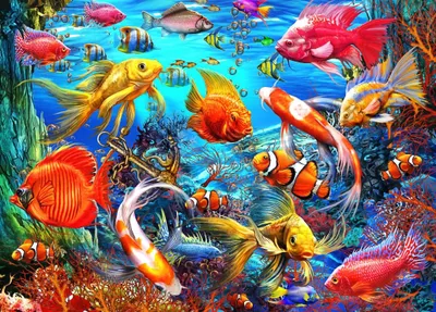 Image de BLUEBIRD Puzzle Poissons tropicaux 1 500 pièces
