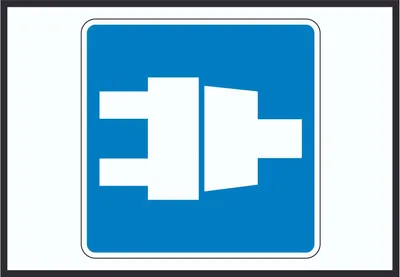 Produktbild von Landstromanschluss für Schiffe Symbol A3 (297x420mm)