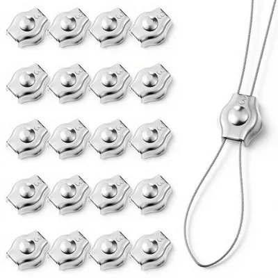 Produktbild von Famanu Kabelklemmen 20 Stück - 3mm Drahtklemmen mit Einzelbolzenbefestigung