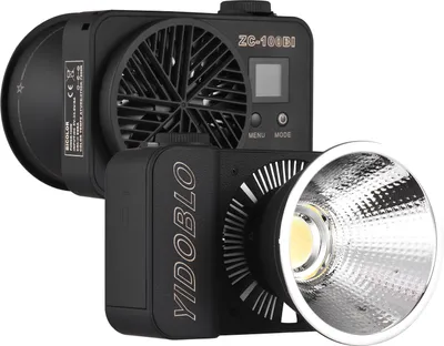 Obrázek produktu pro YIDOBLO mini dvoubarevné video světlo, 100 W, COB fotografické světlo, 2700 K šC 7500 K, stmívatelné, 10 FX efektů, APP ovládání s reflektorem pro portrétní/produktovou/svatební fotografii/video záznam/živý přenos