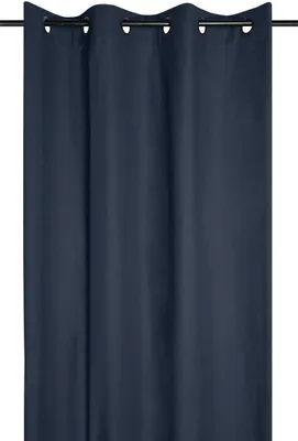 Produktbild von STOF | Gardinen - DUO - 135x240 cm - Dunkelblau - Eleganter Sichtschutz - Hochwertige Baumwolle