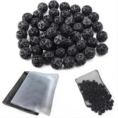 Produktbild von Organische Filterbälle 90 Stück, 18 mm Durchmesser, Biologisch abbaubar, Für Aquarium und Teich