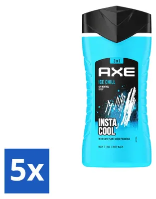 Produktbild von 5 x Axe Ice Chill 3-in-1 Duschgel - Menthol - 250 ml - Vorteilspackung - 5 Stücke