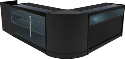 Image de Ensemble de comptoirs LED Polaris CM60 + B1500 + K1500 + TB60 – Noir