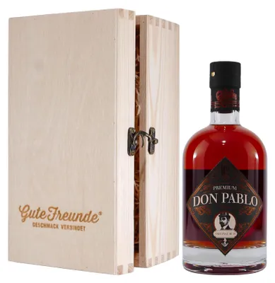 Produktbild von Don Pablo Original Rum mit Geschenk-Holzkiste
