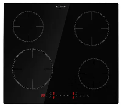 Induktionskochfeld 4 Zonen 7200 W Glaskeramik Touch