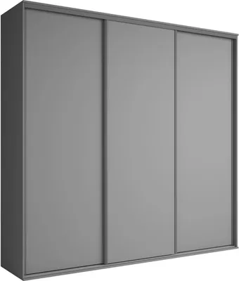 Obrázek produktu pro Třídveřová šatní skříň 254 cm AMBOY 4 - šedá