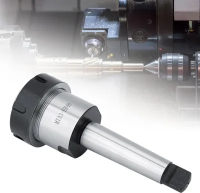 Obrázek produktu pro Upínací kleštinový držák z uhlíkové oceli MTA3 ER40UM s morseovým kuželem pro soustruhy a frézky (3–26 mm)
