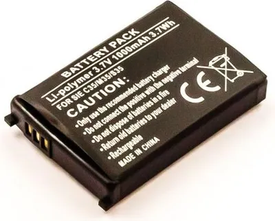 Zdjęcie produktu dla Bateria odpowiednia dla Siemens C35, S35, Li-Polymer, 3,7V, 1000mAh, 3,7Wh
