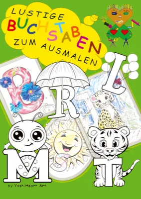 Produktbild von Lustige Buchstaben zum Ausmalen - Alphabet lernen mit Spaß