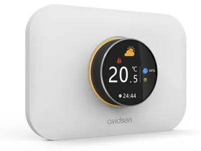 Produktbild von Verkabelter Wifi-Thermostat für Heizkessel mit HomeFlow Knopfprogrammierung - Avidsen - 127067