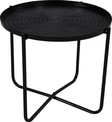 Produktbild von Beistelltisch Tisch Design Metall ø40,5x35cm (schwarz) edel