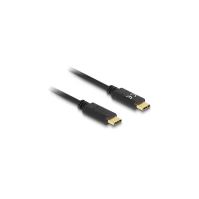 Produktbild von Delock - USB-Kabel - 24 pin USB-C (M) zu 24 pin USB-C (M) - 5 A - 15 cm - Schwarz