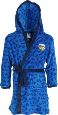 Produktbild von Paw Patrol Chase Marshall Jungen Fleece Bademantel mit Kapuze – Blau / 98/104
