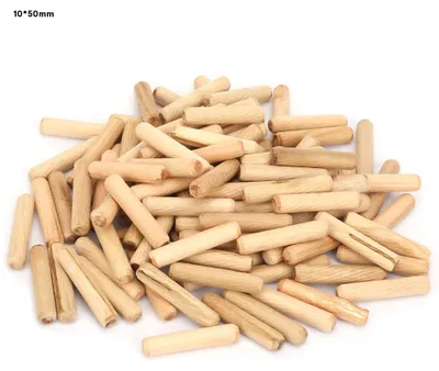 Obrázok produktu pre 1 balenie drevených kolíkov s okrúhlym profilom, určených na drevárstvo a remeselné práce (10 x 50 mm)