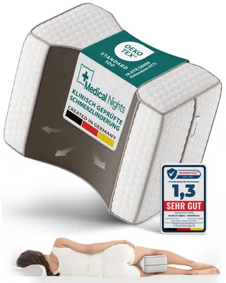 Produktbild von Medical Nights Kniekissen Seitenschläfer – Orthopädisches Beinkissen Memory Foam