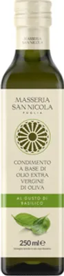 Produktbild von Natives Olivenöl extra mit Basilikum 250ml - Masseria San Nicola