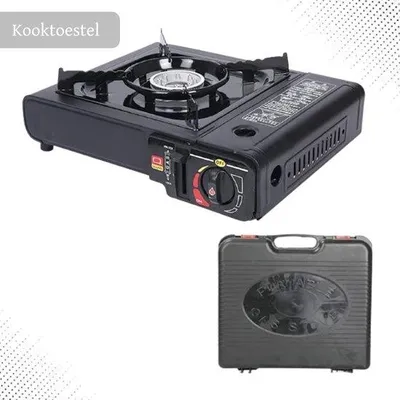 Imagen del producto de Barbacoa de gas portátil para camping: lista para usar de inmediato, ideal para actividades al aire libre