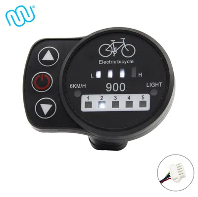 Produktbild von windmeile | Display KT-LED900, Professional, JST 5 Pin, Bordcomputer, LED-Display, E-Bike, Elektrisches Fahrrad, Pedelec, 24V/36V/48V