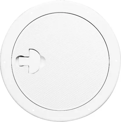 Produktbild von Inspektionsdeckel Ø 185 mm rund weiß grau oder creme Farbe: Creme