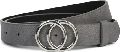 Produktbild von styleBREAKER Damen Gürtel 3 cm | Glänzende Ringschnalle in Gold oder Silber | Verstellbarer Taillengürtel & Hüftgürtel | Glattes Kunstleder für Kleider & Jeans