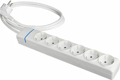 Zdjęcie produktu dla Gniazdo wielokrotne z 6 gniazdami bez wyłącznika Solera 8016p 250 V 16 A (1,5 m)