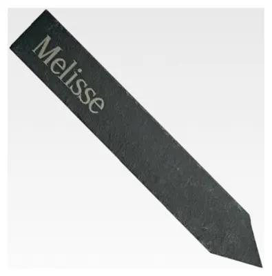 Produktbild von Pflanzenschild "Melisse", Kräuterstecker aus Schiefer, ca. 19 cm, graviert, Naturstein, Kräuterschild, Gartengestaltung
