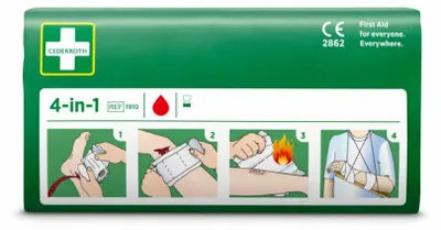Produktbild von "Cederroth" 4 in 1 Blutstiller Wundverband Set, 3-teilig
