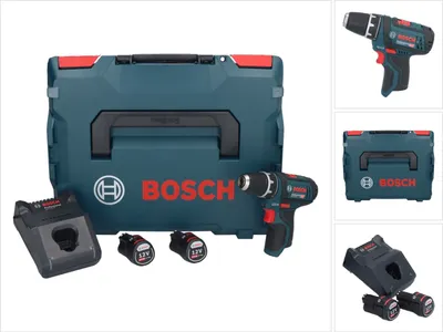 Image de Bosch Light Series GSR 10,8-2-LI Professional - Perceuse/visseuse - sans fil - 2 vitesses - mandrin 10 mm - 30 N-m - 2 batteries - 10.8 V