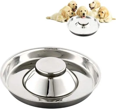 Produktbild von Hundefutter- und Wassernäpfe, Edelstahl, Mehrplatz