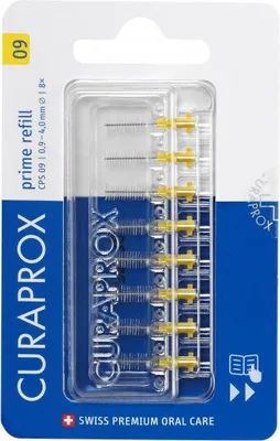 Produktbild von CURAPROX CPS 09 prime Refill gelb (8 Stück) Blister