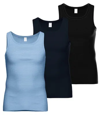 Produktbild von 3er Pack AMMANN Herren Unterhemd Jeans