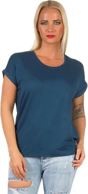 Produktbild von Damen T-Shirt Shirts Kurzarm Sommer,  Grünblau L