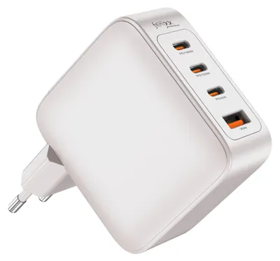Produktbild von felixx Ladegerät 100W GaN USB-A USB-C weiß, PD Reiseadapter