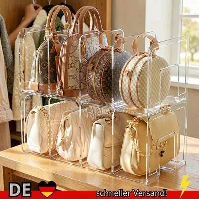 Produktbild von 2er-Pack Handtaschen-Organizer aus Klarem Acryl – Platzsparende