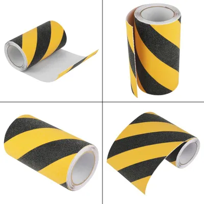 Zdjęcie produktu dla 20 cm x 5 m Samoprzylepna taśma antypoślizgowa z PVC Odporna na ścieranie, samoprzylepna podłoga bezpieczeństwa